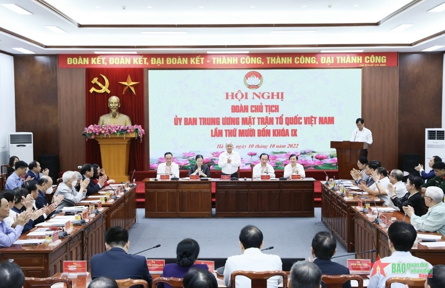 Hội nghị Đoàn Chủ tịch Ủy ban Trung ương Mặt trận Tổ quốc Việt Nam lần thứ mười bốn, khóa IX mở rộng