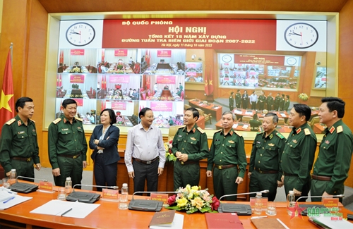 Thượng tướng Nguyễn Tân Cương chủ trì Hội nghị tổng kết 15 năm xây dựng đường tuần tra biên giới 