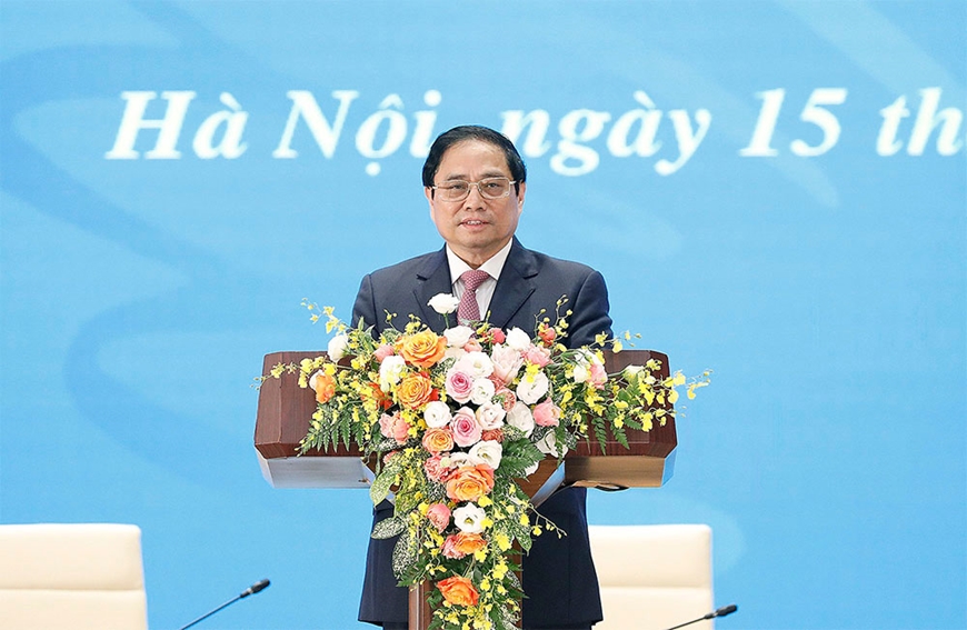 Thủ tướng Chính phủ Phạm Minh Chính đối thoại với phụ nữ nhân kỷ niệm Ngày Phụ nữ Việt Nam 20-10