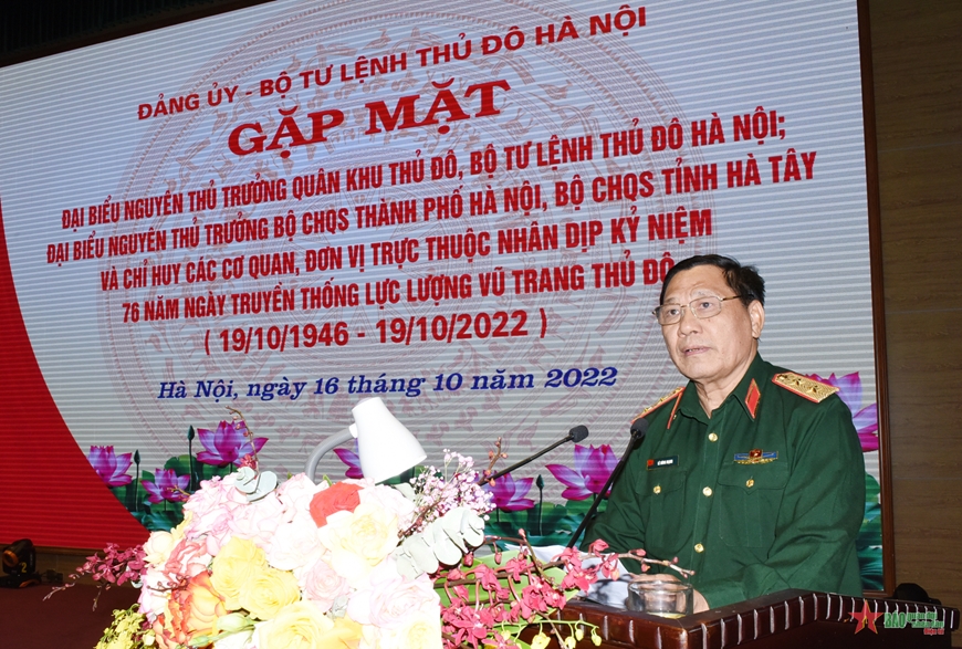 Gặp mặt nhân dịp Kỷ niệm 76 năm Ngày truyền thống LLVT Thủ đô