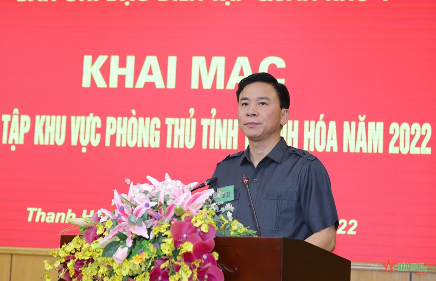 Khai mạc diễn tập khu vực phòng thủ tỉnh Thanh Hóa