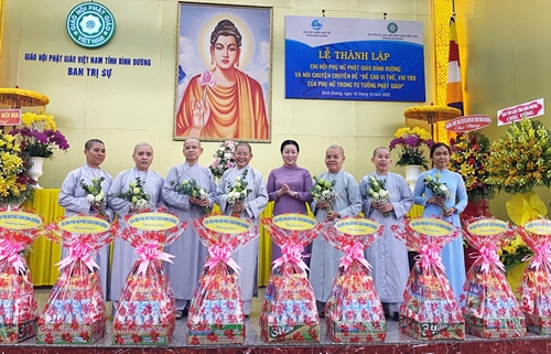 Thành lập Chi hội Phụ nữ Phật giáo Bình Dương