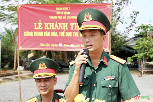 Bộ tư lệnh TP Hồ Chí Minh khánh thành công trình thể dục thể thao tại huyện Cần Giờ