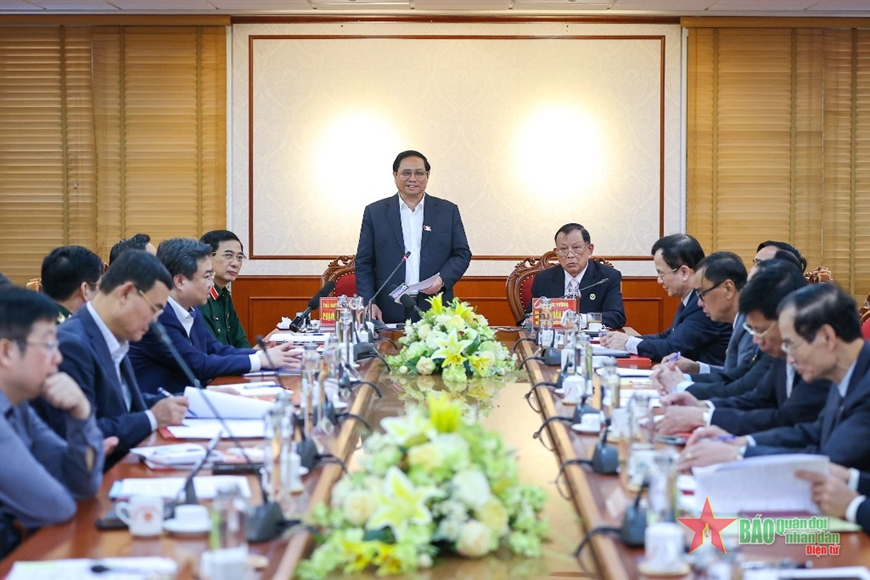 Thủ tướng Phạm Minh Chính làm việc với Ban Thường vụ Trung ương Hội Cựu chiến binh Việt Nam​