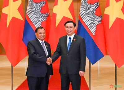 国会議長がカンボジア上院議長と会談