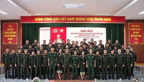 Trường Sĩ quan Thông tin khai mạc lớp tập huấn cán bộ Quân đội nhân dân Lào