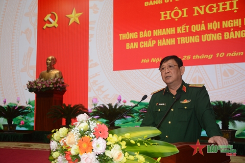 Bộ Tổng Tham mưu QĐND Việt Nam thông báo nhanh kết quả Hội nghị lần thứ 6 Ban Chấp hành Trung ương Đảng khóa XIII