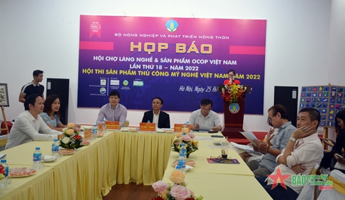 150 gian hàng tham dự Hội chợ Làng nghề và sản phẩm OCOP Việt Nam lần thứ 18