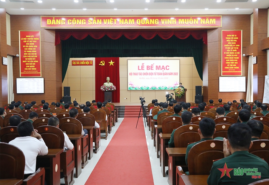 Bế mạc hội thao tác chiến điện tử toàn quân năm 2022