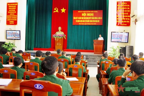Đảng ủy Quân sự tỉnh Ninh Thuận tổng kết 10 năm thực hiện Nghị quyết Trung ương 8 khóa XI