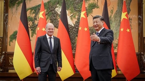 Tổng Bí thư, Chủ tịch Trung Quốc tiếp Thủ tướng Đức