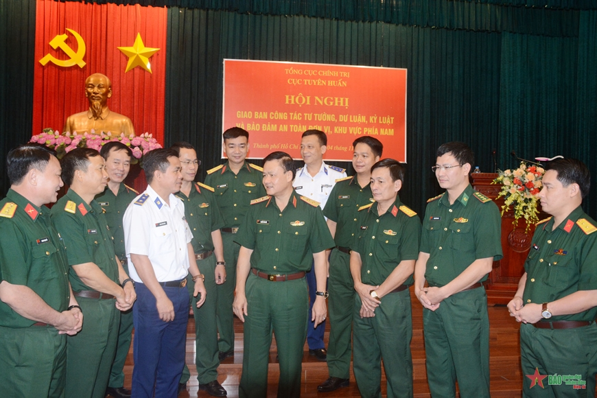 Cục Tuyên huấn: Hội nghị giao ban công tác tư tưởng, dư luận, kỷ luật và bảo đảm an toàn đơn vị, khu vực phía Nam