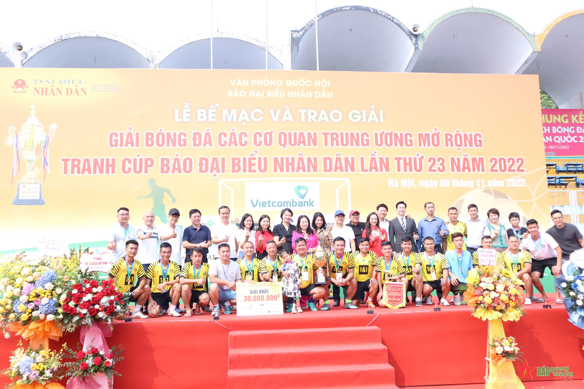 Bế mạc Giải bóng đá các cơ quan Trung ương mở rộng 2022