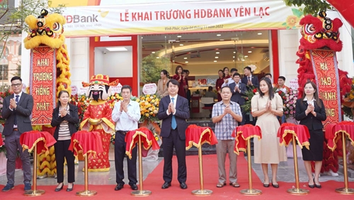 Đẩy mạnh phát triển vùng thủ đô Hà Nội, HDBank mở điểm giao dịch mới tại Vĩnh Phúc