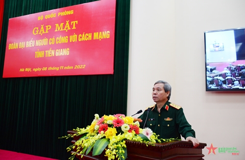 Bộ Quốc phòng gặp mặt đại biểu người có công với cách mạng tỉnh Tiền Giang