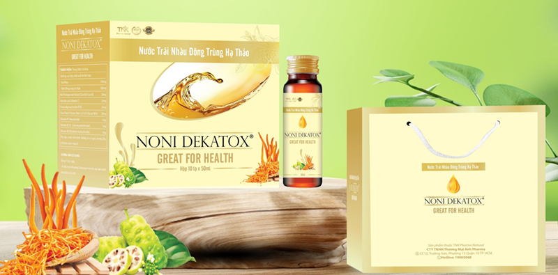NONI DEKATOX sản phẩm bứt phá trong ngành sản xuất thực phẩm bảo vệ sức khỏe