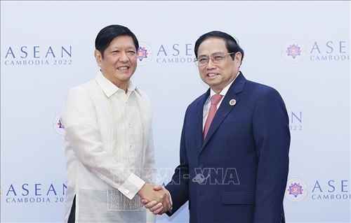 Thủ tướng Phạm Minh Chính gặp Tổng thống Philippines Ferdinand Romualdez Marcos
