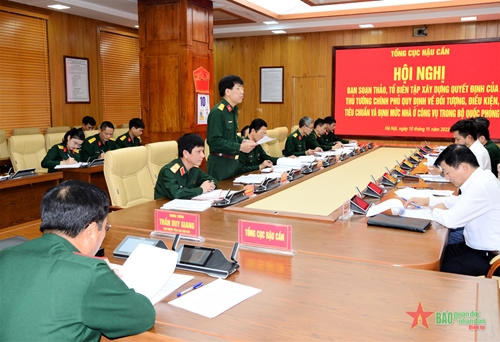 Hội nghị Ban soạn thảo, Tổ biên tập xây dựng quyết định của Thủ tướng Chính phủ liên quan đến nhà ở công vụ trong Bộ Quốc phòng