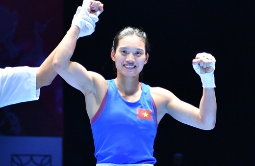 Võ sĩ Nguyễn Thị Tâm giành huy chương vàng boxing châu Á