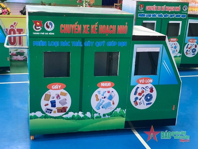 Đà Nẵng: 11 trường tiểu học tham gia mô hình “Chuyến xe kế hoạch nhỏ - Phân loại rác thải gây quỹ giúp bạn”