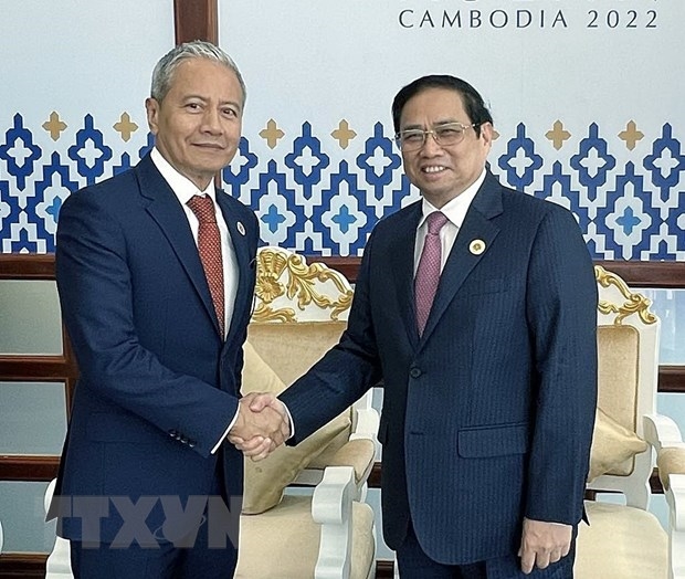 Hội nghị Cấp cao ASEAN: Thủ tướng Chính phủ Phạm Minh Chính gặp Thủ tướng Thái Lan và Chủ tịch Hạ viện Malaysia