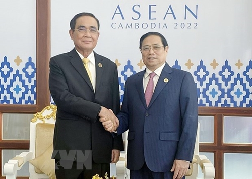 Hội nghị Cấp cao ASEAN: Thủ tướng Chính phủ Phạm Minh Chính gặp Thủ tướng Thái Lan và Chủ tịch Hạ viện Malaysia