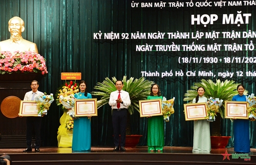 11 tập thể, cá nhân được tặng Giải thưởng “Đại đoàn kết toàn dân tộc TP Hồ Chí Minh” lần thứ ba