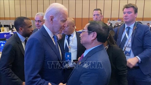 Thủ tướng Phạm Minh Chính gặp Tổng thống Hoa Kỳ và Thủ tướng Canada