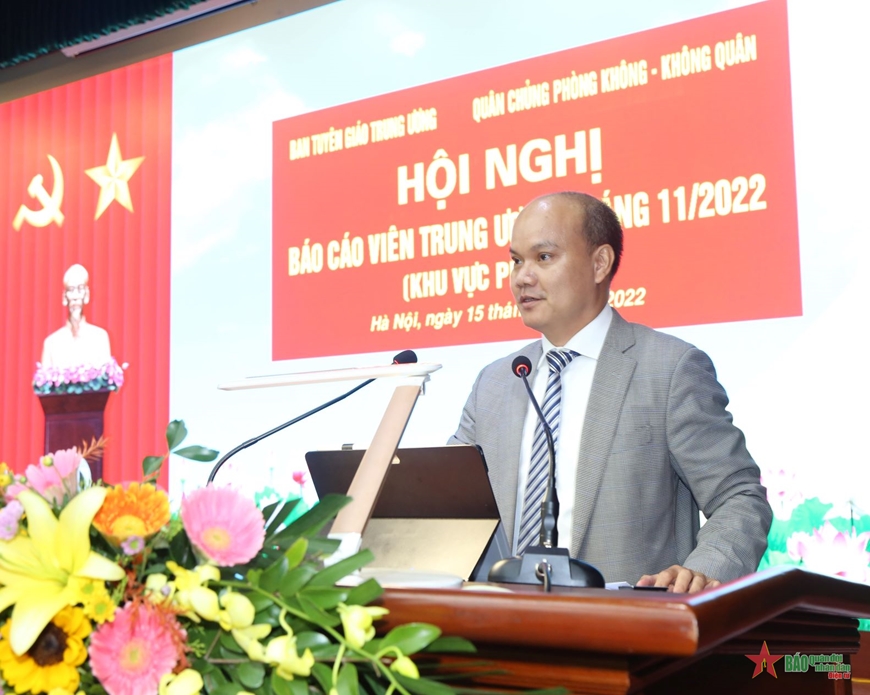 Hội nghị B&aacute;o c&aacute;o vi&ecirc;n Trung ương th&aacute;ng 11-2022