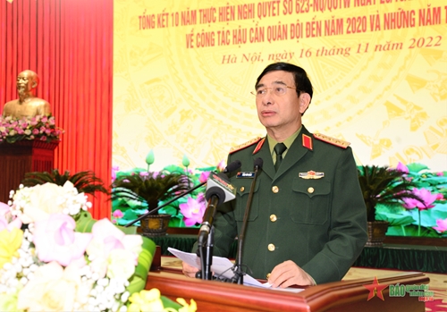Bộ Quốc phòng tổng kết 10 năm thực hiện Nghị quyết số 623-NQ/QUTW về công tác hậu cần Quân đội