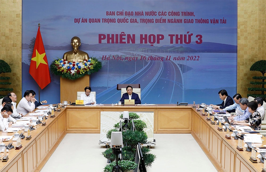 Thủ tướng Chính phủ Phạm Minh Chính chủ trì họp Phiên thứ 3 của Ban Chỉ đạo Nhà nước các công trình, dự án quan trọng quốc gia