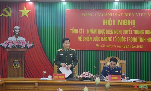 Đảng ủy Cảnh sát biển Việt Nam tổng kết 10 năm thực hiện Chiến lược Bảo vệ Tổ quốc trong tình hình mới