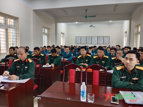 Bộ CHQS tỉnh Lai Châu khai mạc lớp tập huấn cán bộ dân quân tự vệ năm 2023