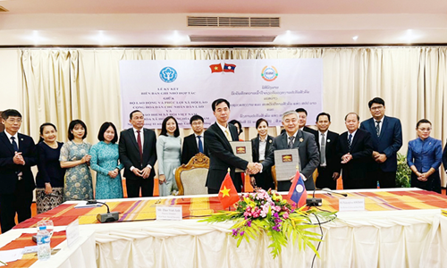 BHXH Việt Nam-Bộ Lao động và Phúc lợi xã hội Lào ký kết hợp tác giai đoạn 2022-2025