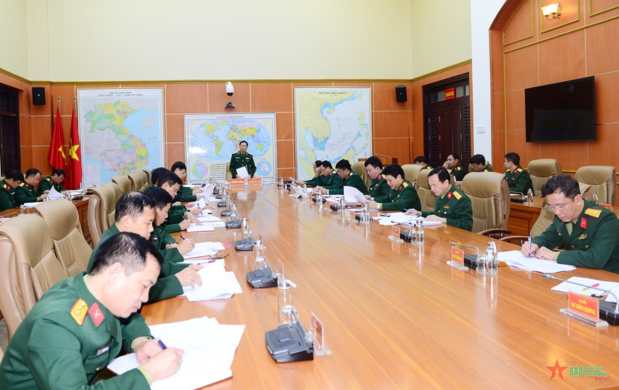 Thượng tướng Nguyễn Tân Cương chủ trì hội nghị xét tuyển bổ sung đại học, cao đẳng trong quân đội