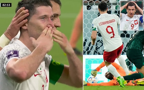 Giọt nước mắt hạnh phúc của Lewandowski 

