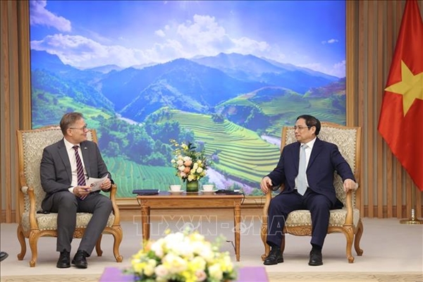 Thủ tướng Phạm Minh Chính tiếp Đại sứ Đan Mạch
