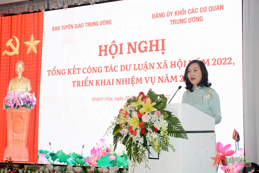 Hội nghị tổng kết và tập huấn nghiệp vụ công tác dư luận xã hội năm 2022