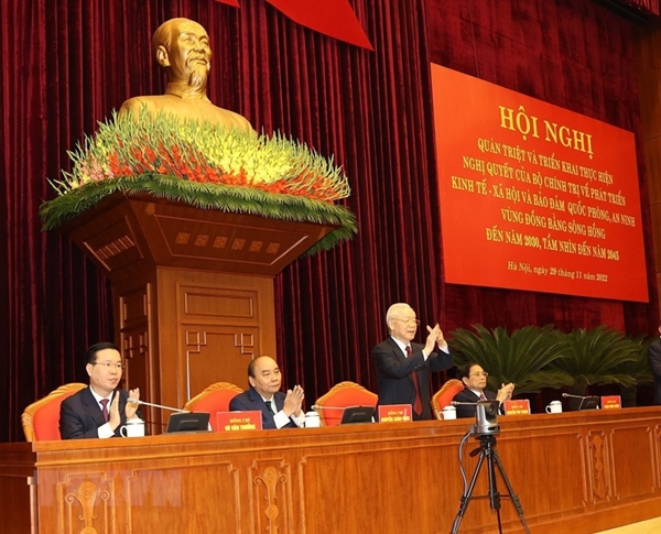 Tổng Bí thư Nguyễn Phú Trọng chủ trì hội nghị về phát triển vùng Đồng bằng sông Hồng