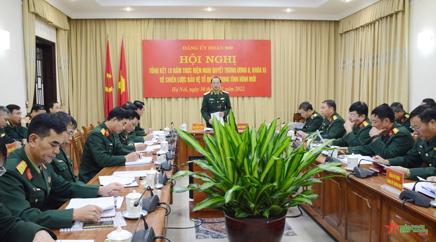 Đảng ủy Đoàn 969 tổng kết 10 năm thực hiện Nghị quyết Trung ương 8 khóa XI