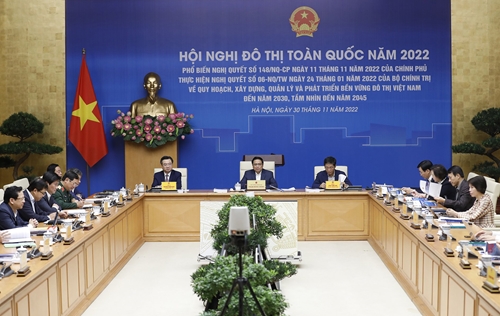 Thủ tướng Phạm Minh Chính chủ trì Hội nghị Đô thị toàn quốc năm 2022