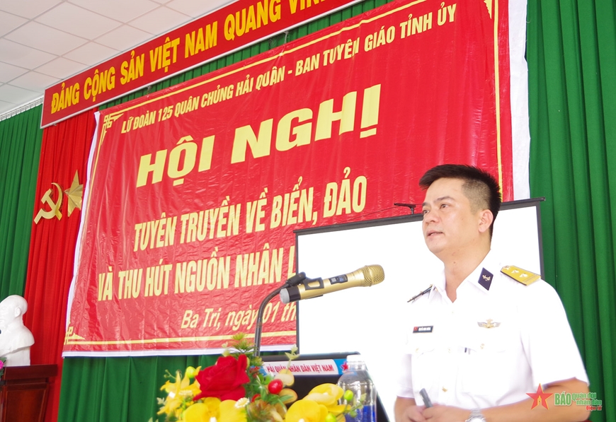 Lữ đoàn 125, Bộ tư lệnh Vùng 2 Hải quân tuyên truyền biển, đảo và thu hút nguồn nhân lực Lữ đoàn 125, Bộ tư lệnh Vùng 2 Hải quân tuyên truyền biển, đảo và thu hút nguồn nhân lực