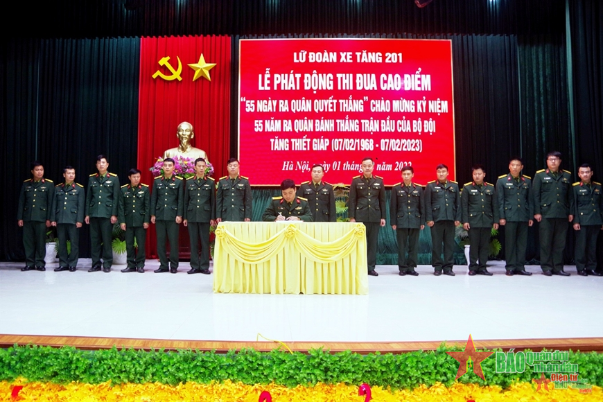 Lữ đoàn Xe tăng 201 phát huy truyền thống đánh thắng trận đầu của Bộ đội Tăng thiết giáp