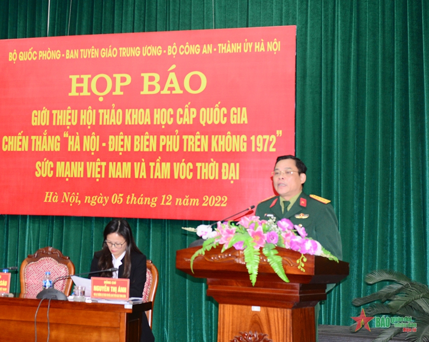 Họp báo giới thiệu Hội thảo khoa học Chiến thắng “Hà Nội-Điện Biên Phủ trên không”