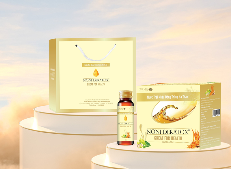 Nước Trái Nhàu Đông Trùng Hạ Thảo Noni Dekatox có tác dụng tuyệt vời cho sức khỏe