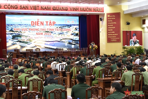 Tiền Giang khai mạc diễn tập khu vực phòng thủ tỉnh năm 2022

