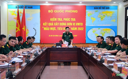 Bộ Quốc phòng kiểm tra, phúc tra kết quả xây dựng đơn vị vững mạnh toàn diện tại Lữ đoàn 596