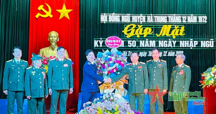 Hội đồng ngũ huyện Hà Trung, tỉnh Thanh Hóa: Gặp mặt kỷ niệm 50 năm ngày nhập ngũ