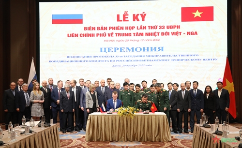 Phiên họp lần thứ 33 Ủy ban phối hợp liên Chính phủ về Trung tâm Nhiệt đới Việt - Nga năm 2022