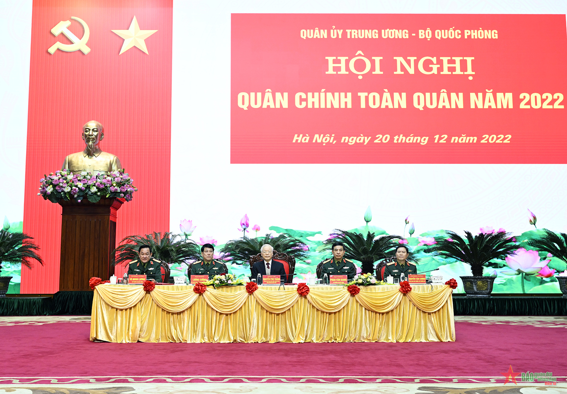 Tổng Bí thư Nguyễn Phú Trọng dự, chỉ đạo Hội nghị Quân chính toàn quân năm 2022